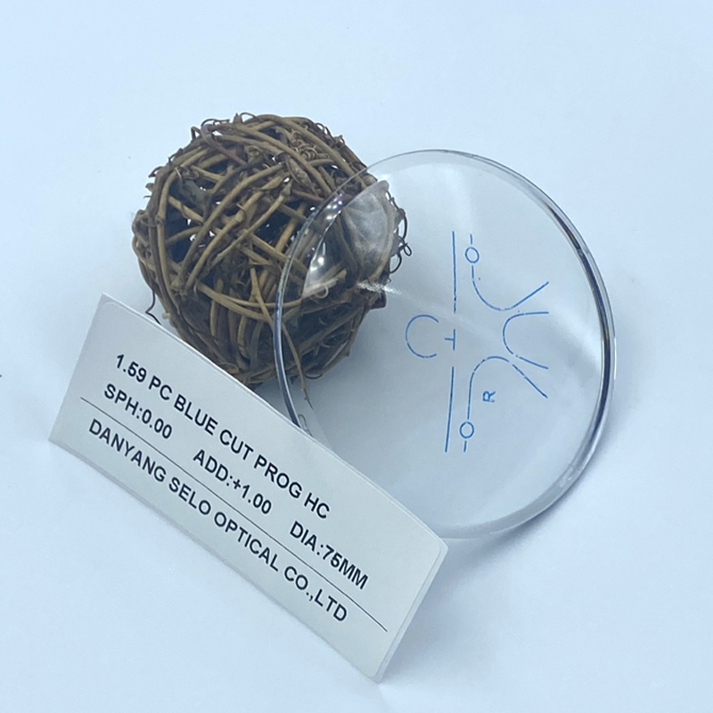 1.59 Mavi Blok PC Progresif Lens HMC/SHMC