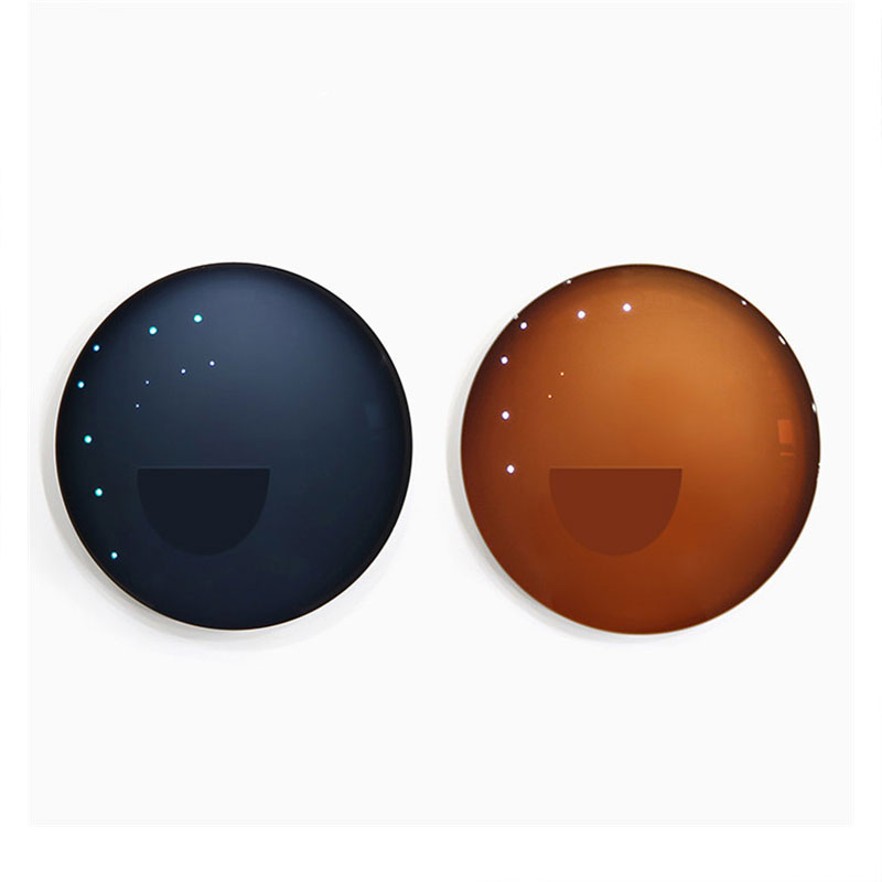 1,56 Çift Odaklı Fotokromik Düz Üst Lens HMC/SHMC