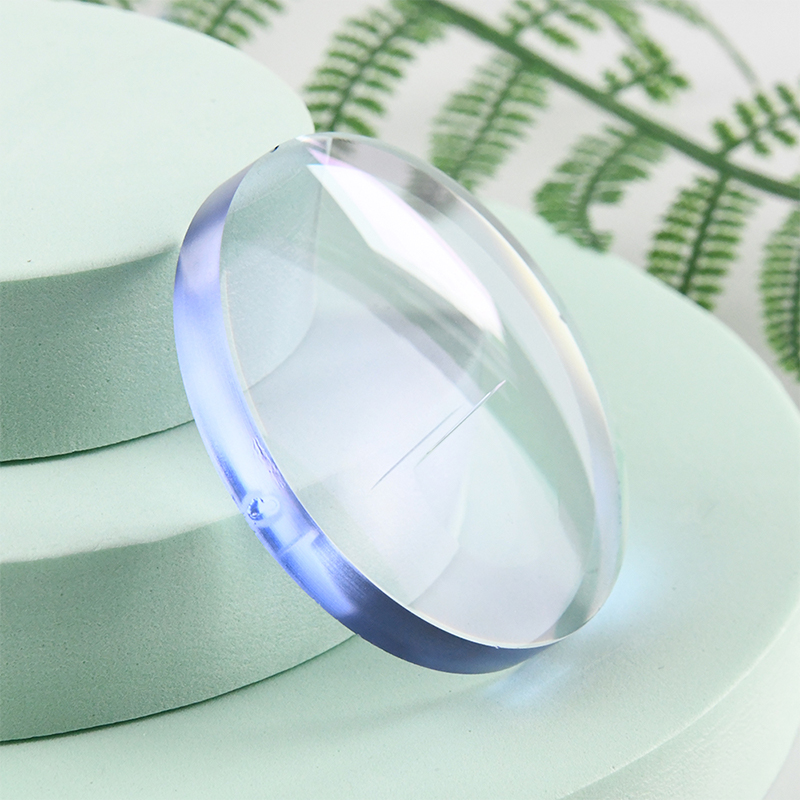 1.60 Yarı Mamul Mavi Blok Tek Odaklı Lens